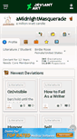 Mobile Screenshot of amidnightmasquerade.deviantart.com