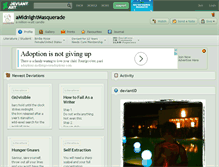 Tablet Screenshot of amidnightmasquerade.deviantart.com