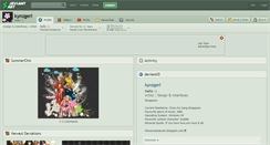 Desktop Screenshot of kynzgerl.deviantart.com