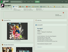 Tablet Screenshot of kynzgerl.deviantart.com