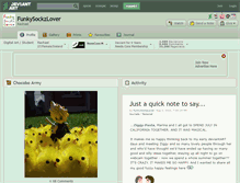 Tablet Screenshot of funkysockzlover.deviantart.com