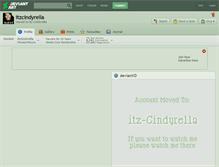Tablet Screenshot of itzcindyrella.deviantart.com