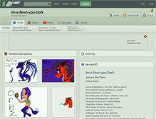 Tablet Screenshot of im-a-fawn-you-dork.deviantart.com