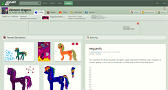 Desktop Screenshot of element-dragonx.deviantart.com