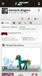 Mobile Screenshot of element-dragonx.deviantart.com