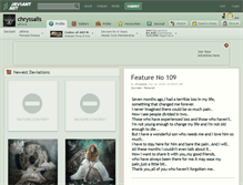 Tablet Screenshot of chryssalis.deviantart.com