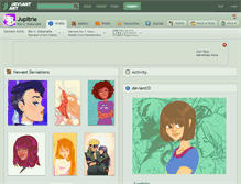 Tablet Screenshot of jupitrie.deviantart.com