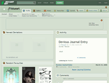 Tablet Screenshot of jt-blueart.deviantart.com