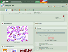 Tablet Screenshot of hell-princess.deviantart.com
