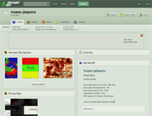 Tablet Screenshot of insane-jalapeno.deviantart.com