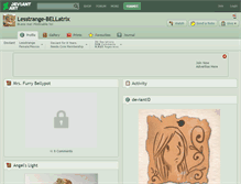 Tablet Screenshot of lesstrange-bellatrix.deviantart.com