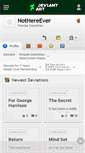 Mobile Screenshot of nothereever.deviantart.com