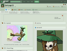 Tablet Screenshot of darkmage18.deviantart.com
