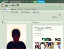 Tablet Screenshot of angel-of-shadows138.deviantart.com