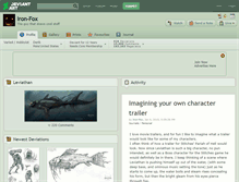 Tablet Screenshot of iron-fox.deviantart.com