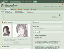 Tablet Screenshot of bittersweetxtears.deviantart.com