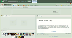 Desktop Screenshot of draconis-rock.deviantart.com