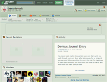 Tablet Screenshot of draconis-rock.deviantart.com