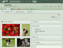 Tablet Screenshot of foto-front.deviantart.com