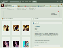 Tablet Screenshot of icejheart.deviantart.com