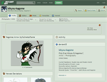 Tablet Screenshot of kikyou-kagome.deviantart.com