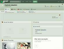 Tablet Screenshot of orphelia-sabastien.deviantart.com