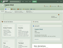 Tablet Screenshot of captain-shinji.deviantart.com