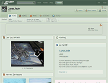Tablet Screenshot of lunarjade.deviantart.com