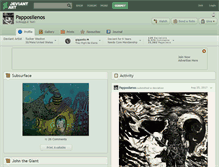 Tablet Screenshot of papposilenos.deviantart.com