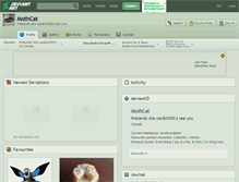 Tablet Screenshot of mothcat.deviantart.com