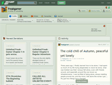 Tablet Screenshot of freakgamer.deviantart.com