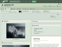 Tablet Screenshot of gossamer-web.deviantart.com