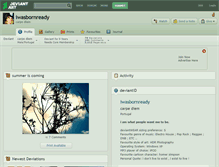 Tablet Screenshot of iwasbornready.deviantart.com