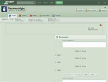 Tablet Screenshot of flamelessnight.deviantart.com