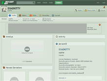 Tablet Screenshot of d3adkitty.deviantart.com