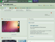 Tablet Screenshot of mid-night-moon.deviantart.com