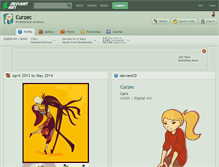 Tablet Screenshot of curzec.deviantart.com