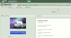 Desktop Screenshot of espona-chan.deviantart.com