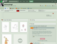 Tablet Screenshot of darknessking8.deviantart.com