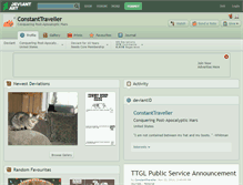 Tablet Screenshot of constanttraveller.deviantart.com