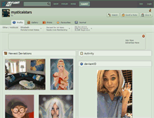 Tablet Screenshot of mysticalstars.deviantart.com