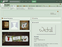 Tablet Screenshot of lilwetall.deviantart.com