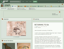 Tablet Screenshot of inkspirit.deviantart.com