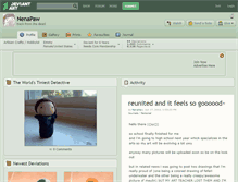 Tablet Screenshot of nenapaw.deviantart.com