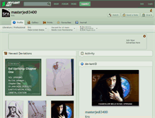 Tablet Screenshot of masterjedi3400.deviantart.com