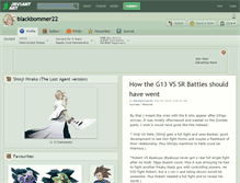 Tablet Screenshot of blackbommer22.deviantart.com
