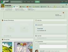 Tablet Screenshot of lunarstar.deviantart.com
