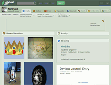 Tablet Screenshot of nindjako.deviantart.com