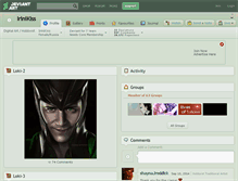 Tablet Screenshot of irinikiss.deviantart.com