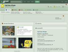 Tablet Screenshot of hail-the-whale.deviantart.com